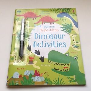 Usborne Wipe-Clean Dinosaur Activities - Green Cover